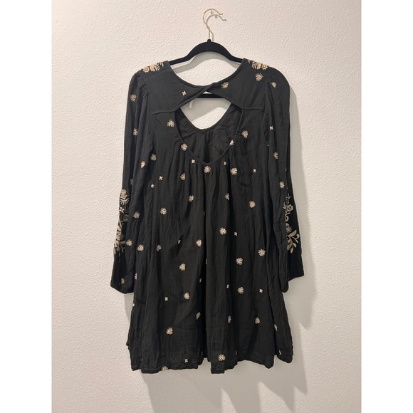 Free People Sweet Tennessee Embroidered Mini Dress in Black - Picture 8 of 10